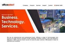 Tablet Screenshot of officeselect.com.au